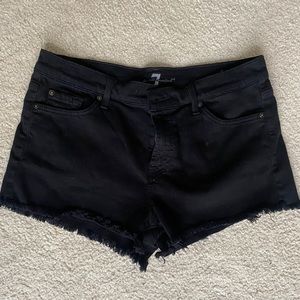 Size 30 Black 7 for All Mankind Jean shorts.